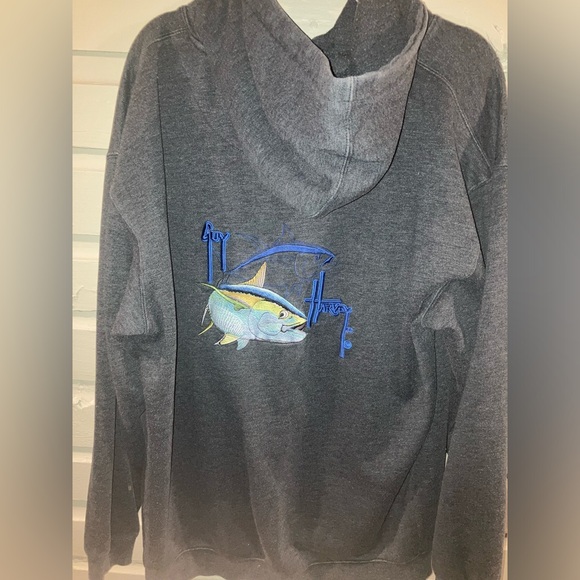 Guy Harvey Hoodie afco designed pullover sweater shirt fishing brand size xl - Picture 10 of 10